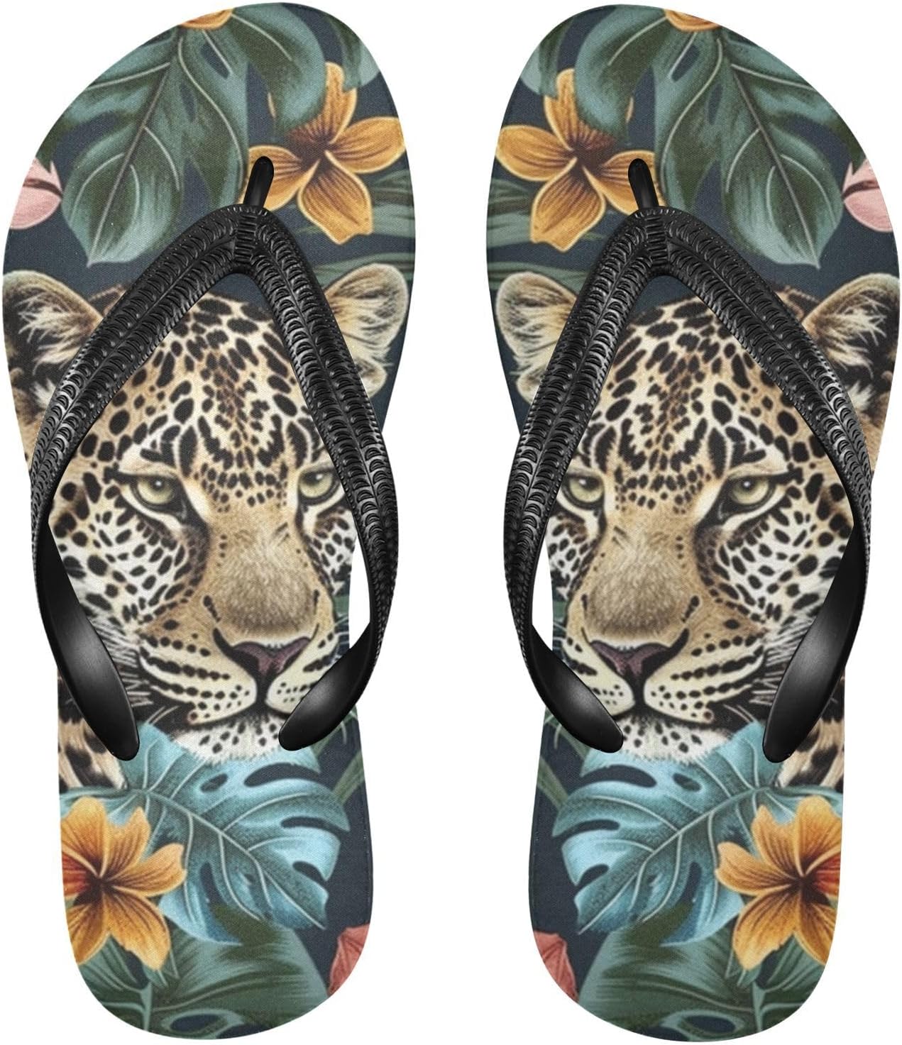 

Женские и мужские шлепанцы с фламинго и цветами, женские слайды, мужские сандалии, душевые тапочки, летние нескользящие шлепанцы для бассейна, пляжа и ванной Mnsruu, Leopard I8029