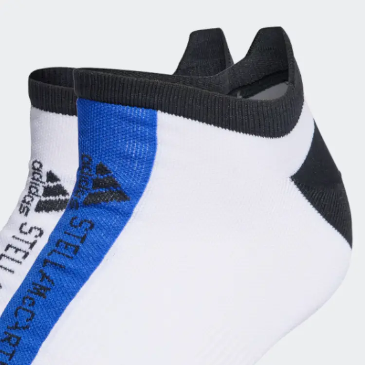 Stella McCartney Носки Невпитывающие Женские 2 пары Черный/Белый/Кобальтовый Синий Adidas — фото 2