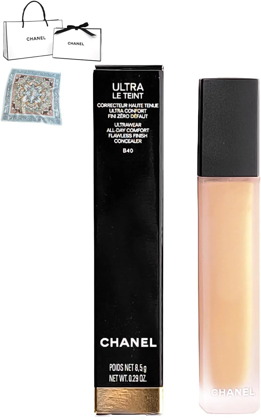 Корректор Chanel Ultra Tan, водостойкий, в комплекте шарф, цвет B40