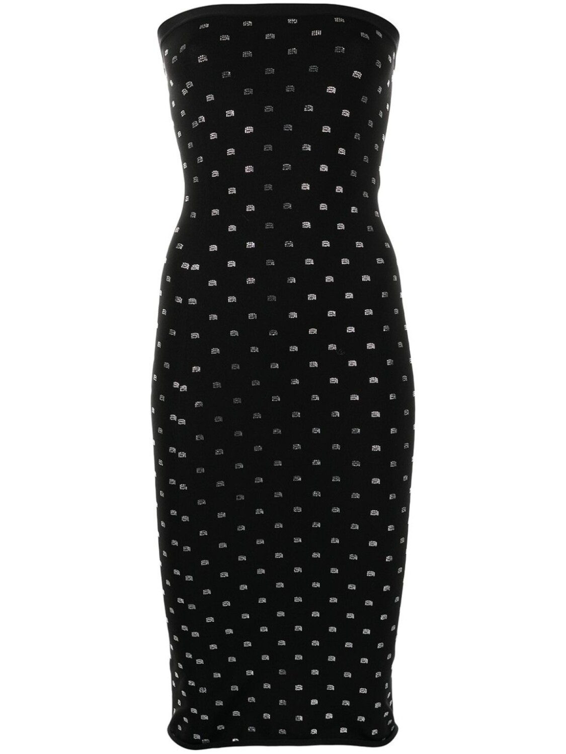 

Alexander Wang платье с кристаллами, черный