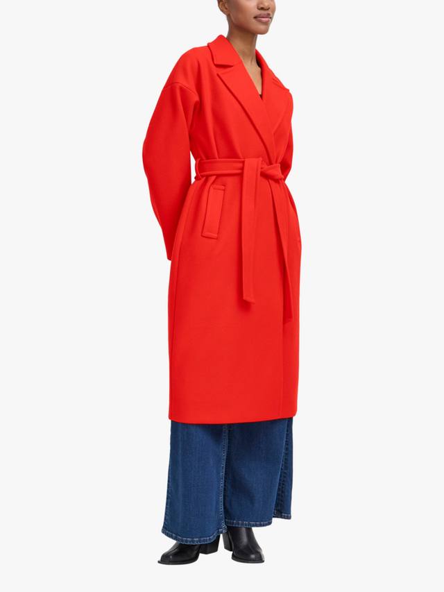 

Женское пальто Jannet с поясом ICHI, Fiery Red