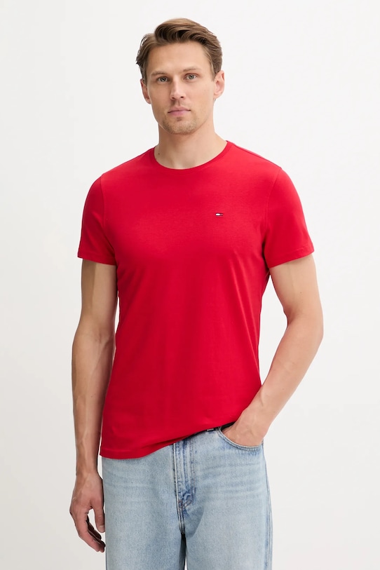 

Хлопковая футболка Tommy Jeans, красный