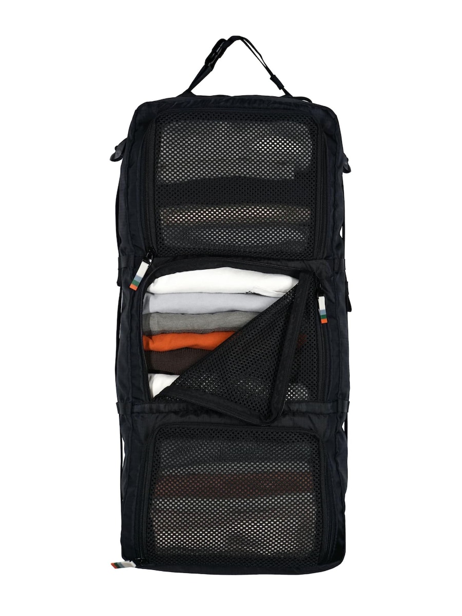 

Дорожная сумка TRAVEL DUDE Hanging Packing Cube mit Kompression aus recycelten Plastikflaschen | Hängende Packwürfel für Rucksack und Koffer | Reise Regal in Schwarz, черный
