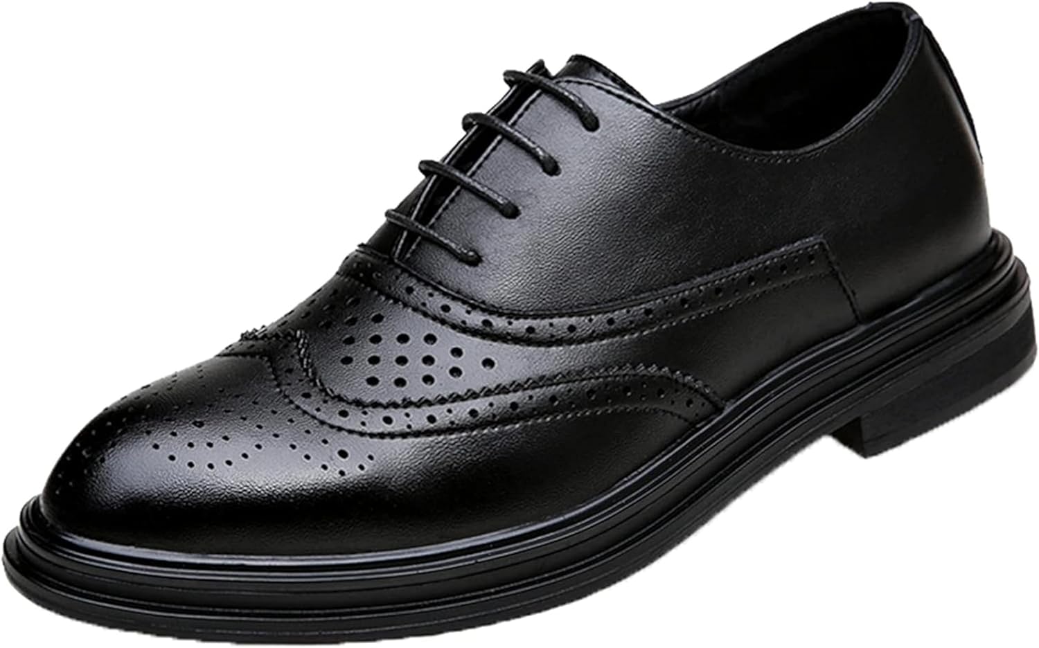 

Осенне-зимние классические туфли-оксфорды на шнуровке, низкие, для офиса, повседневные, для поездок на работу, размер 6, черные Generic