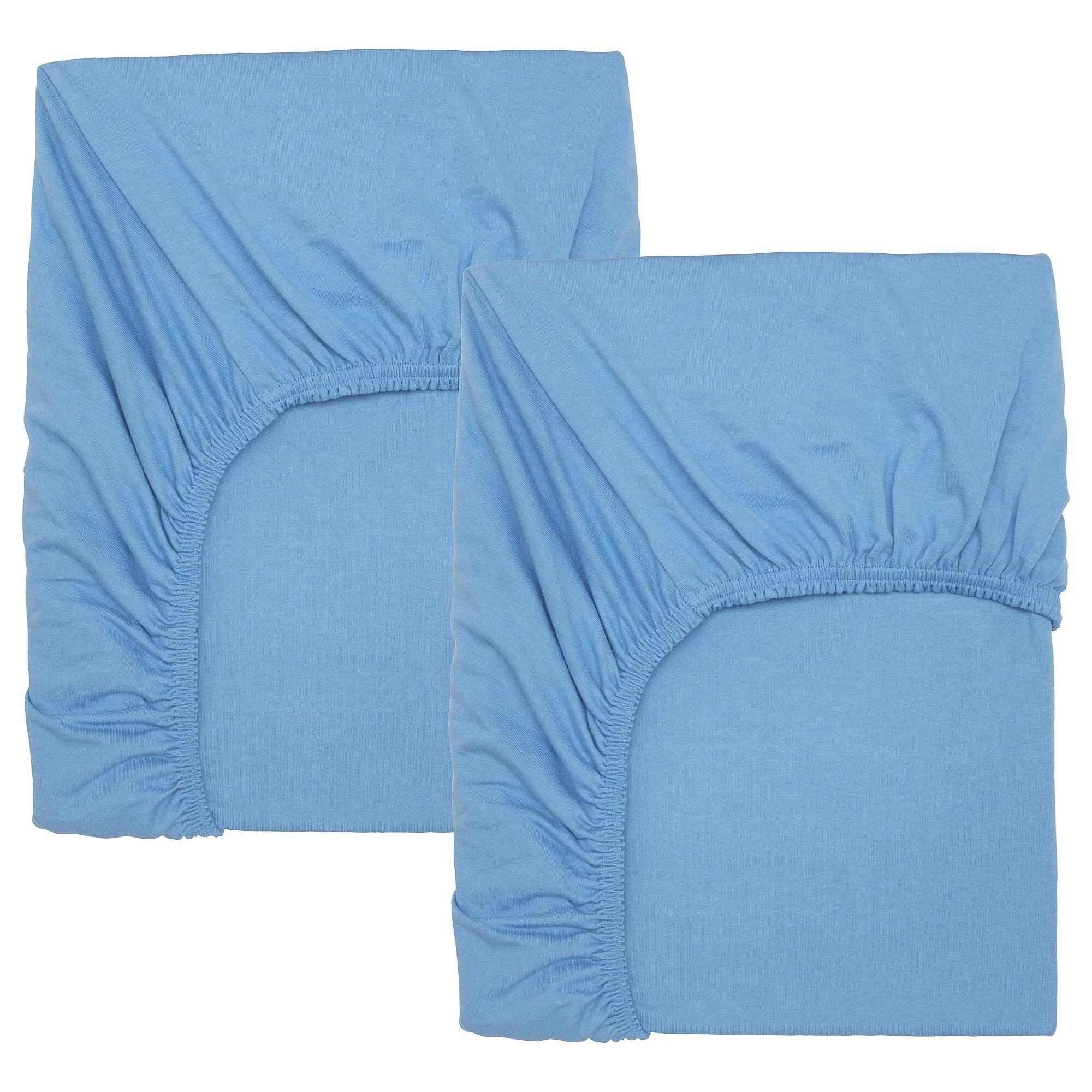 

Простыня на подкладке из хлопка, голубая, 60х120 см, 2 шт. LEN IKEA