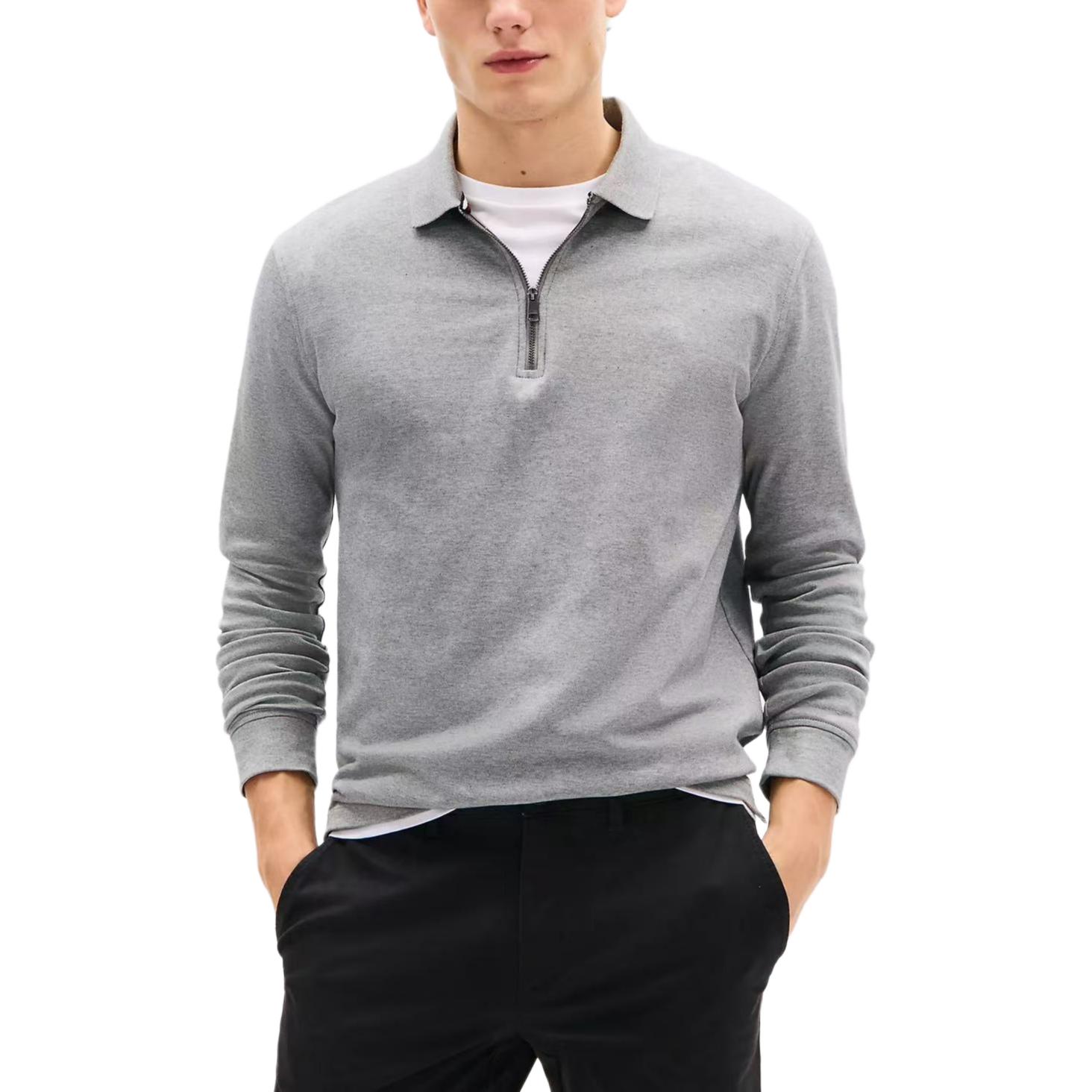 

Tommy Hilfiger Мужская поло светло-серого цвета, Серый, Tommy Hilfiger Мужская поло светло-серого цвета