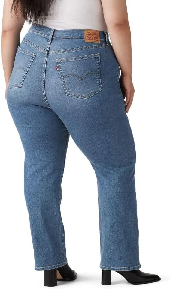 Джинсы High Rise Straight, Levi's, цвета Индиго — фото 2