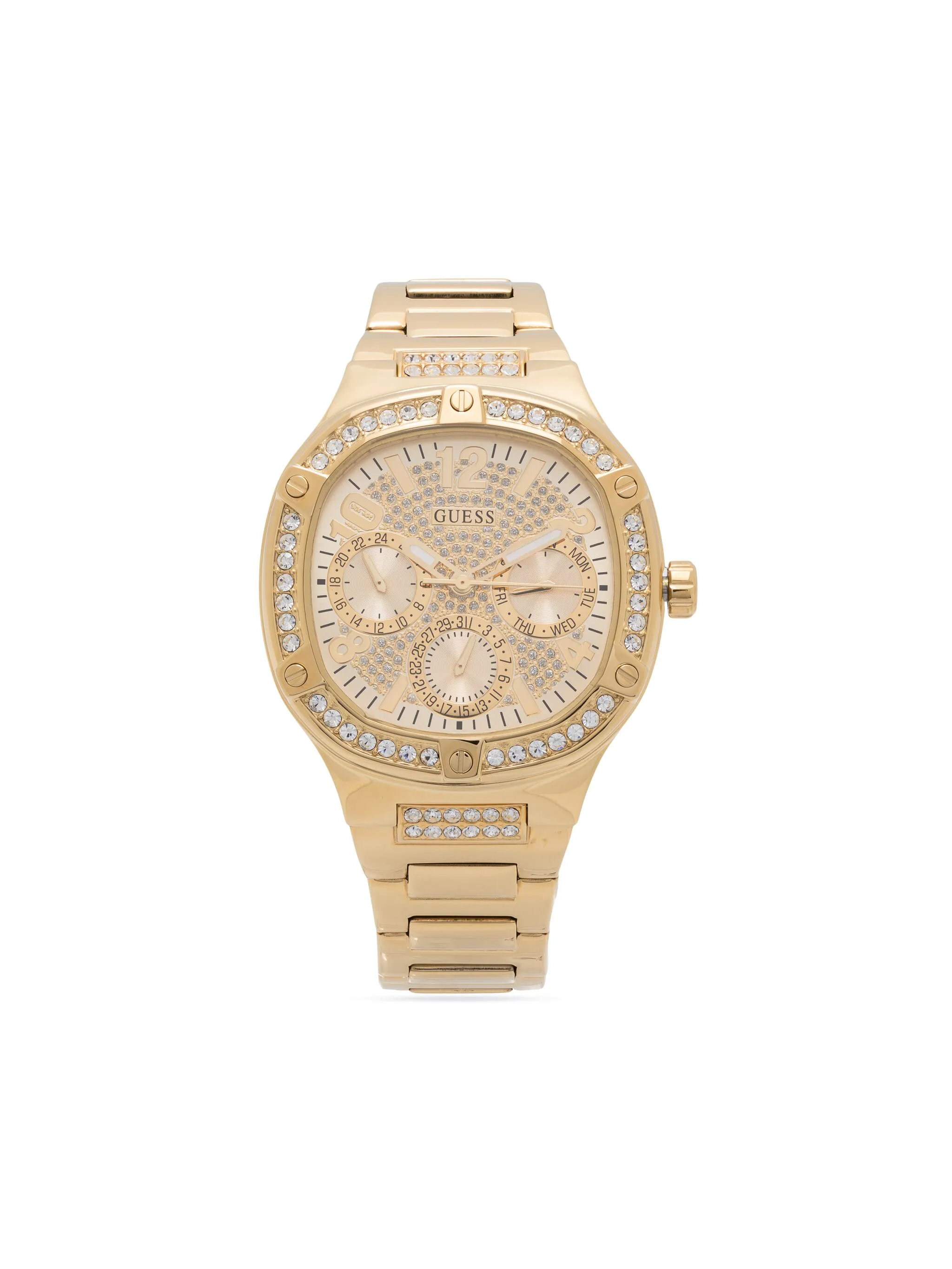 

Кварцевые наручные часы Duchess 43 мм Guess Usa, золотистый