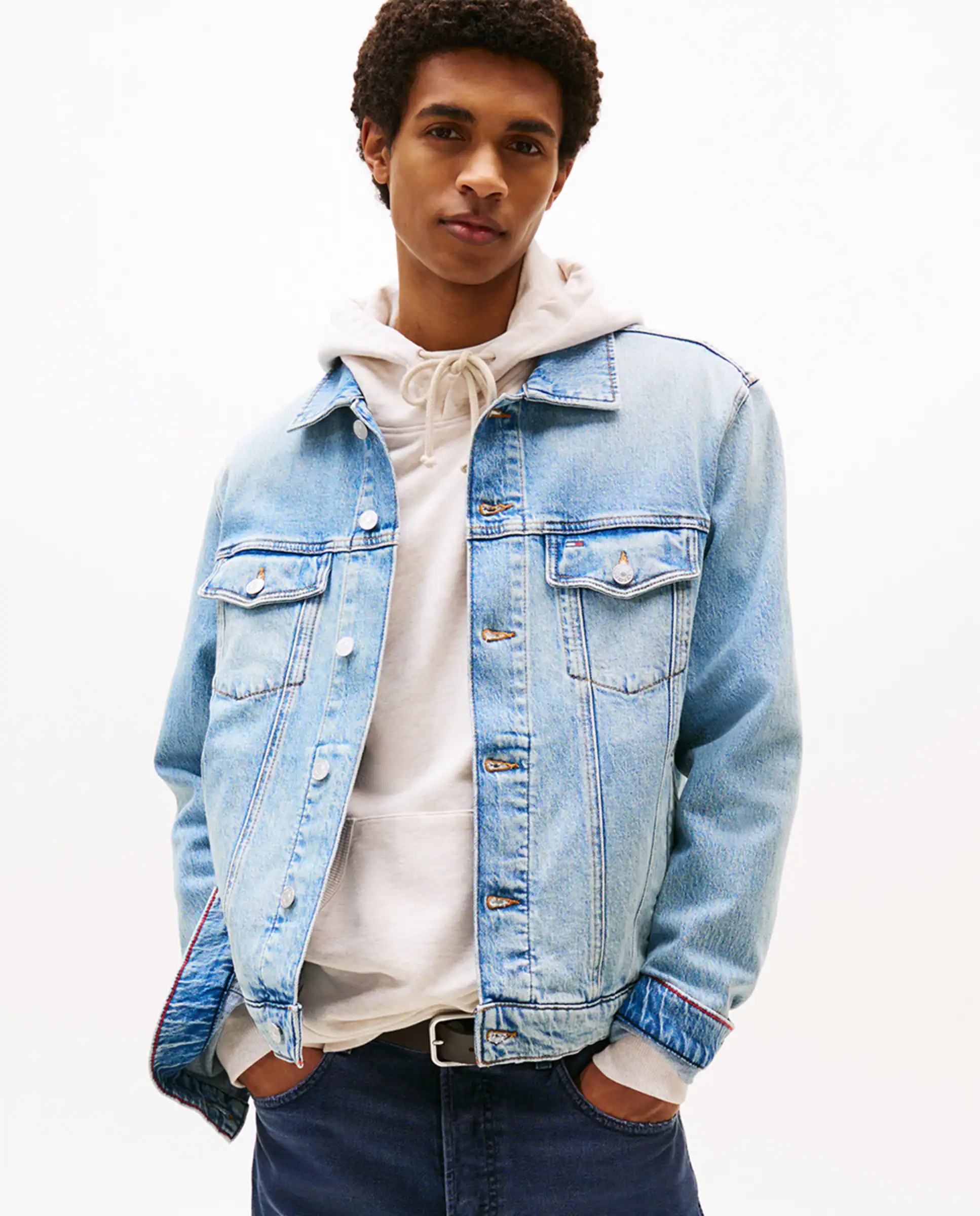 

Джинсовая куртка мужская regular fit Tommy Jeans, светло-голубой