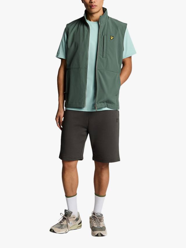 

Спортивные шорты из тончайшего хлопка с завязками Lyle & Scott, цвет Gunmetal