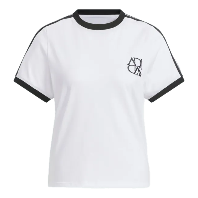 

(WMNS) Футболка Adidas для танцев, цвет «Белый-черный»