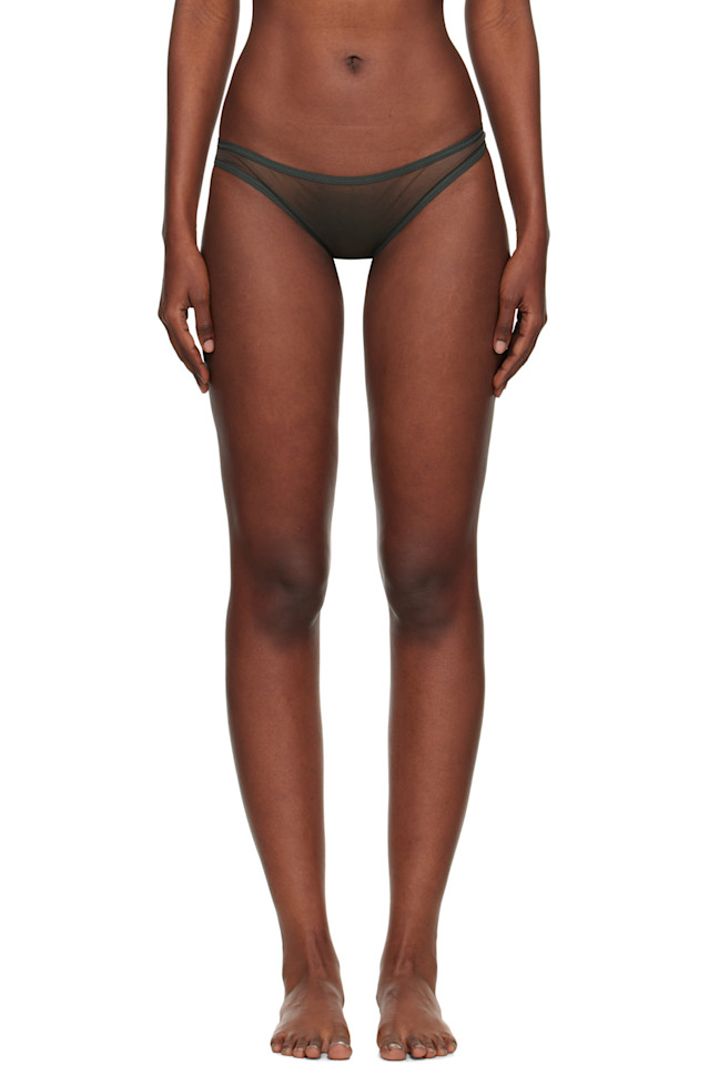 

Yasmine Eslami Трусы-Джинсы цвета хаки