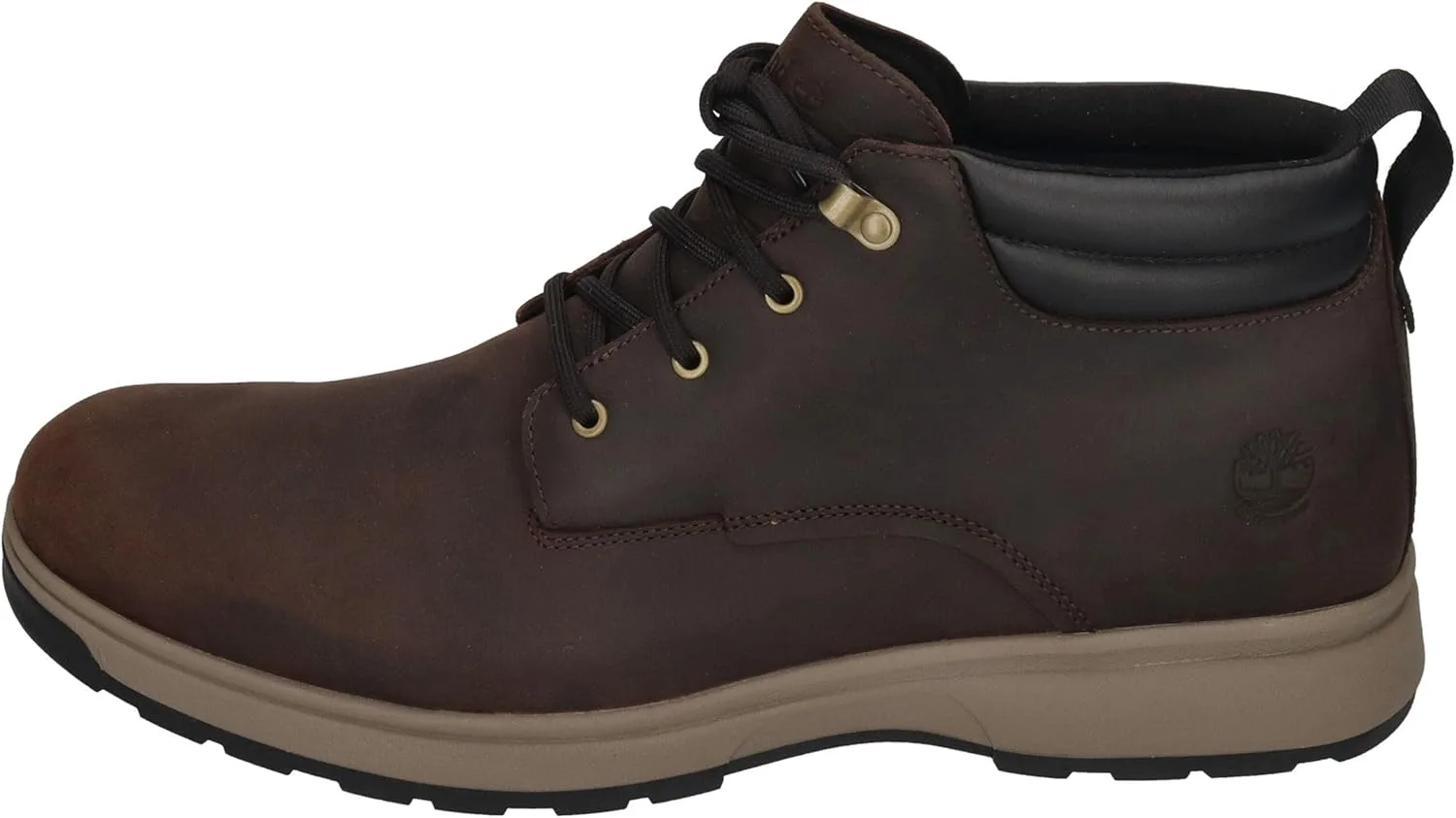 Мужские водонепроницаемые ботинки Timberland на шнуровке, средней высоты, высокого качества, оксфордские ботинки, темно-коричневый — фото 2