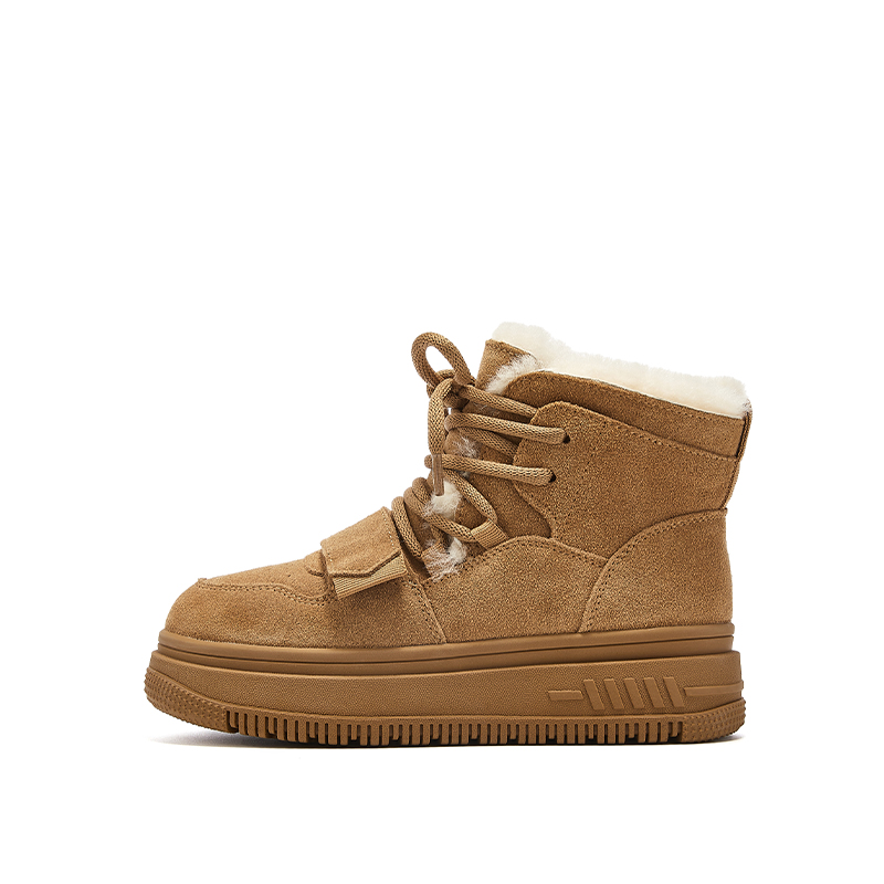 ST&SAT Женские короткие зимние сапоги верблюжьего цвета, цвет Camel