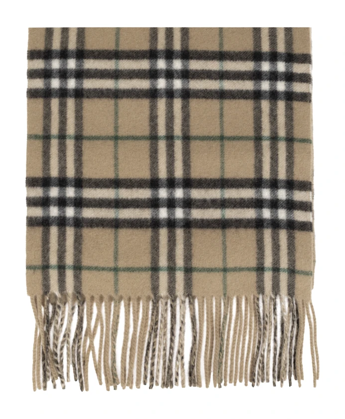 

Кашемировый шарф Burberry, бежевый