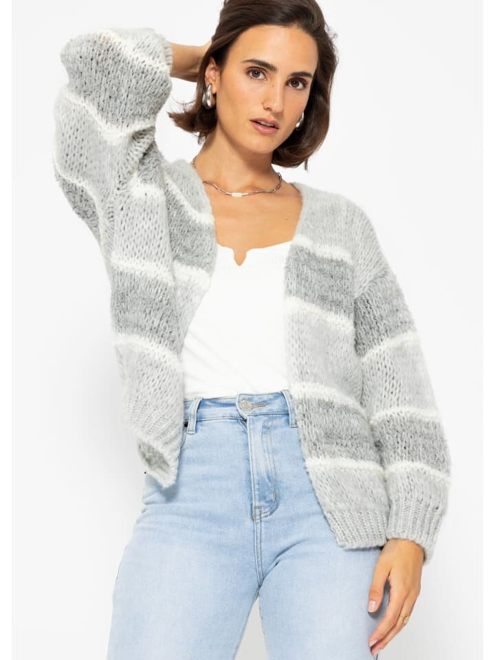 

Кардиган SASSYCLASSY Cardigan, цвет Streifen DesignGrau