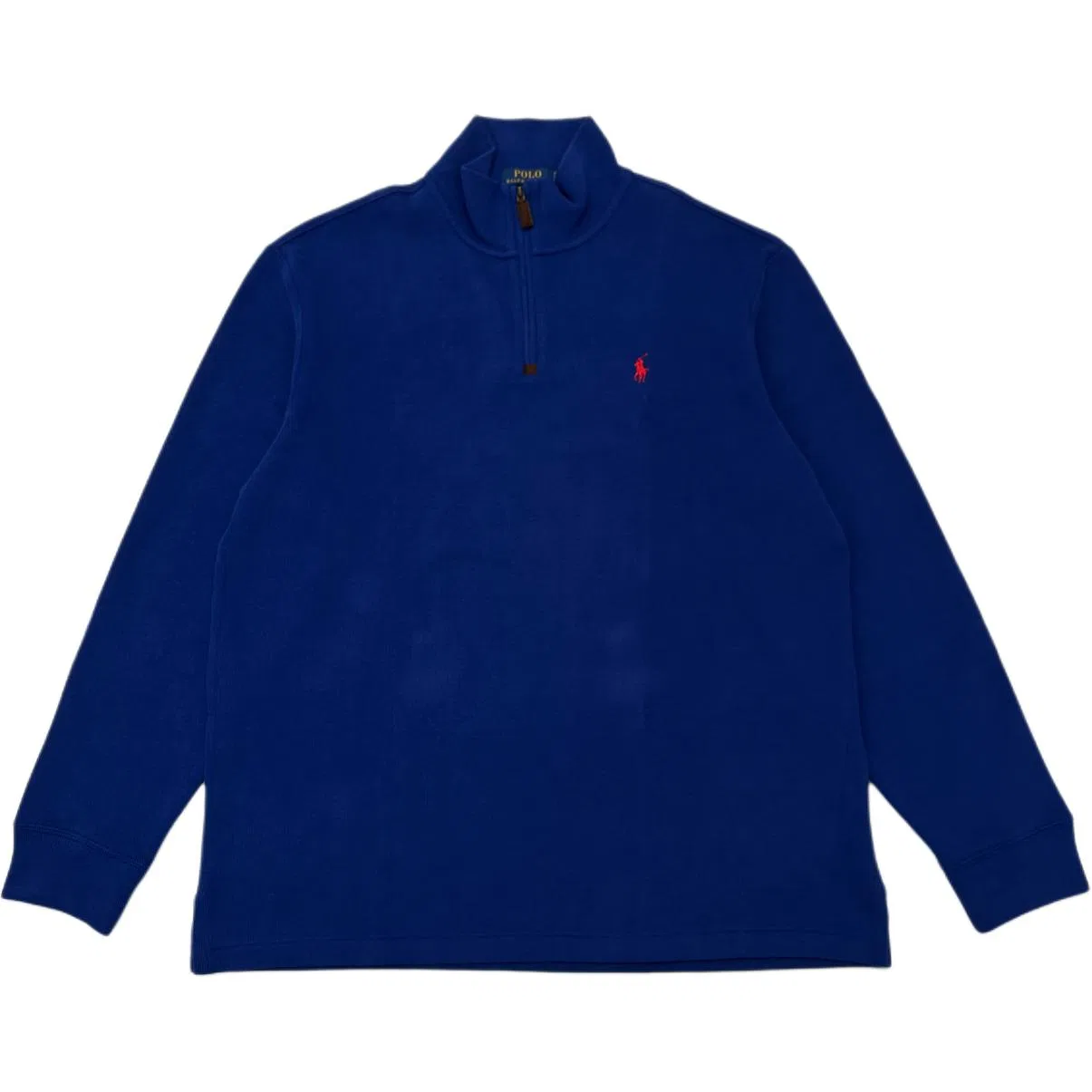 Свитшот мужской с воротником-стойкой Polo Ralph Lauren Royal Blue