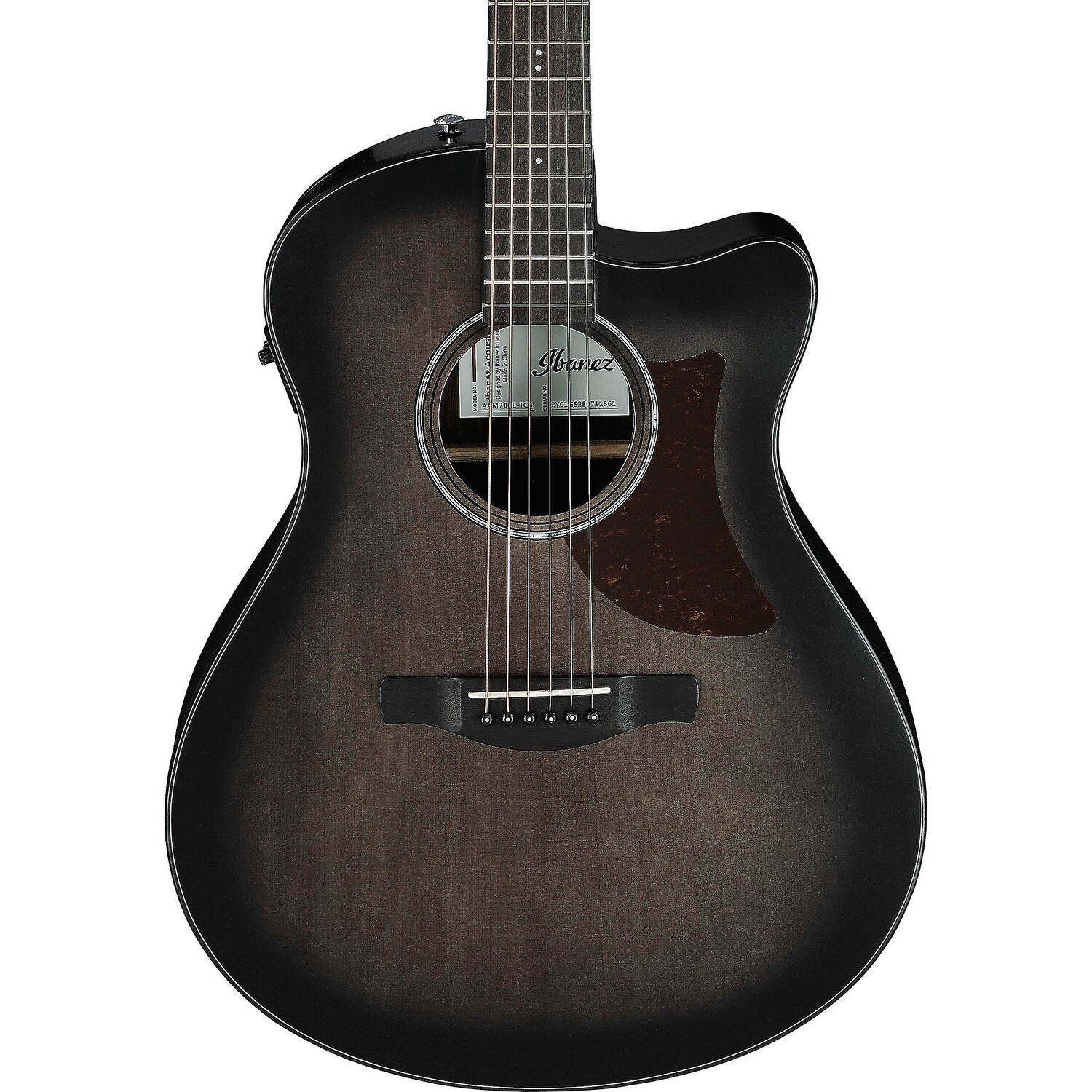 

Акустически-электрическая гитара Ibanez AAM70CE Advanced Auditorium Transparent Charcoal Burst