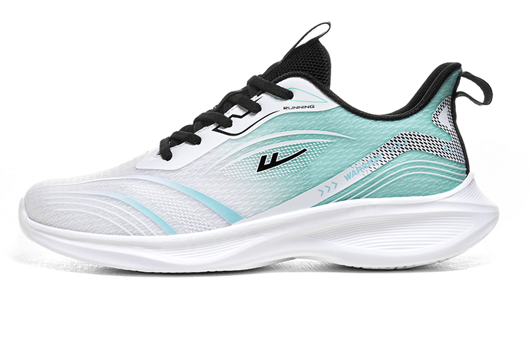

Кроссовки Warrior Cushioning Anti Slip, износостойкие, дышащие, влагоотводящие, низкие, повседневные, мужские, белые, зеленые