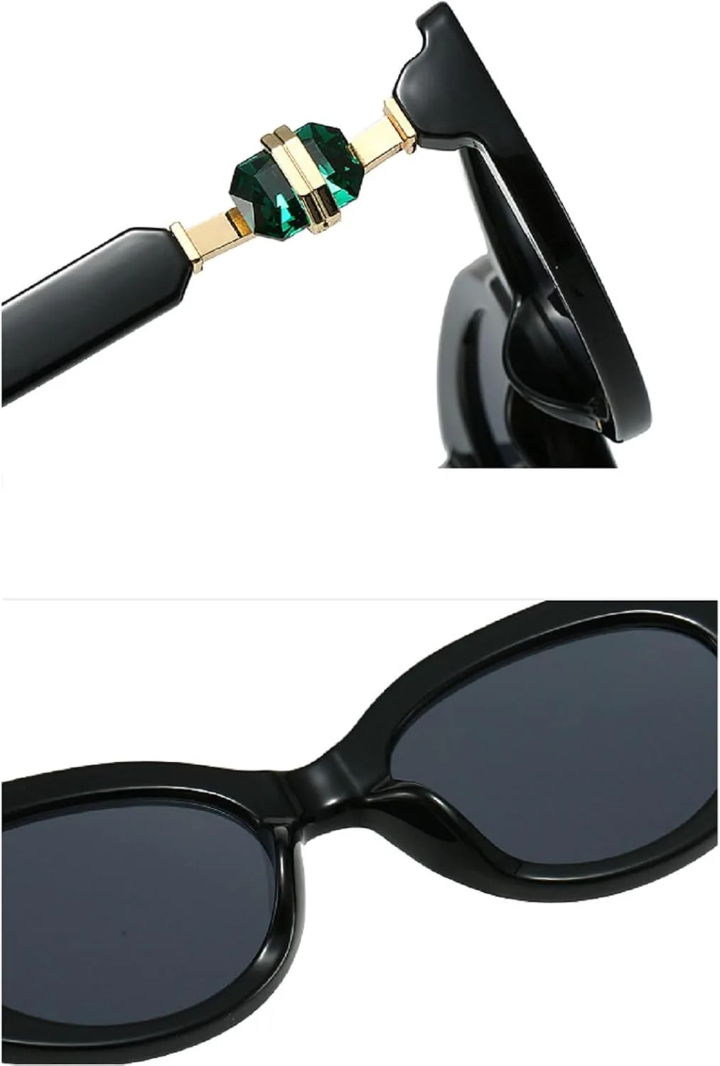 

Ретро-солнцезащитные очки овальной формы для женщин, винтажные очки «кошачий глаз» со стразами, защита UV400, модель 2025. Женские солнцезащитные очки mincl, C4