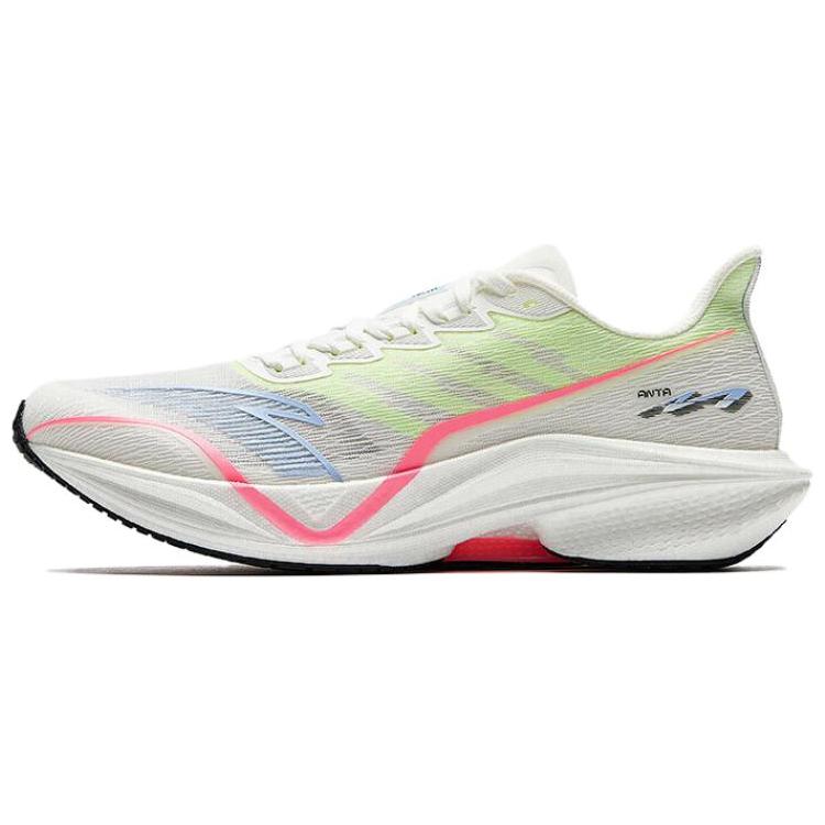

ANTA Кроссовки для бега Horsepower 5.0 Cushioning Support Rebound с низким верхом, мужские, цвет белый-зеленый