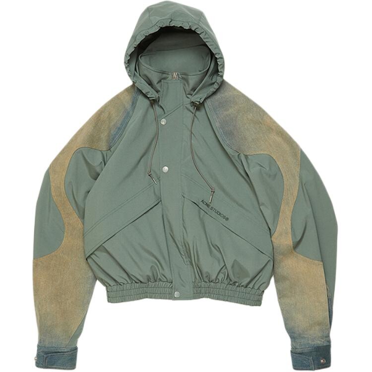

Коллекция осень/зима 2024 года, мужская куртка оливково-зеленого цвета Acne Studios
