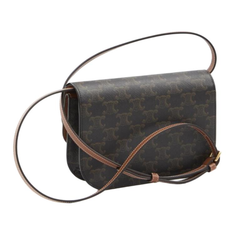 Кожаная коричневая сумка-кроссбоди для женщин CELINE, Box(Set+Box) — фото 3