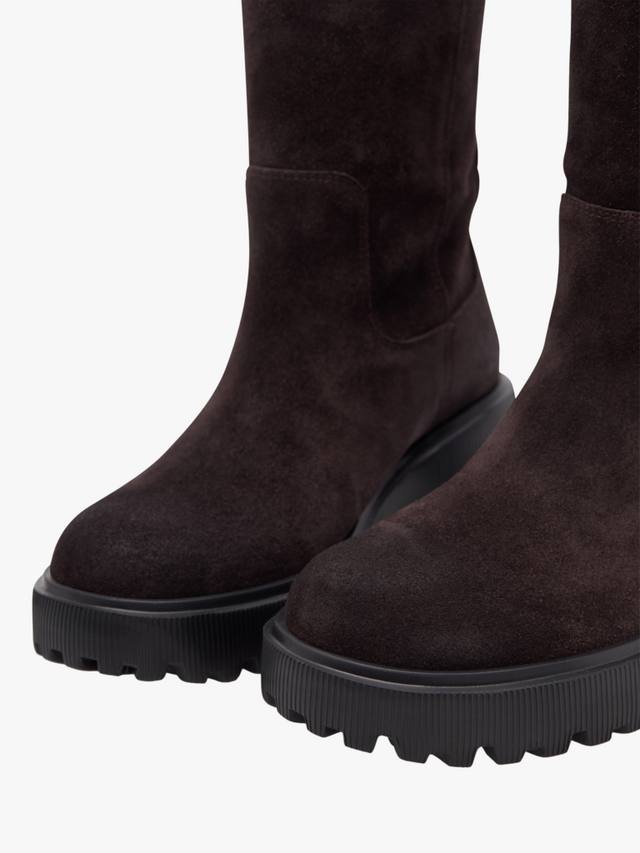Ботинки Lea из замши с добавлением телячьей кожи WODEN SHOE THE BEAR, Brown — фото 4