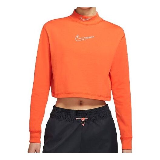 

Футболка (WMNS) Nike Sportswear Short Sports T-Shirt 'Orange', оранжевый