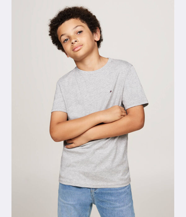 Футболка детская Tommy Hilfiger базовая 2 шт, белый/серый — фото 4