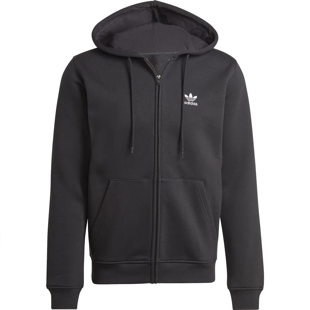 Толстовка adidas Originals Trefoil Essentials full zip, черный — фото 3