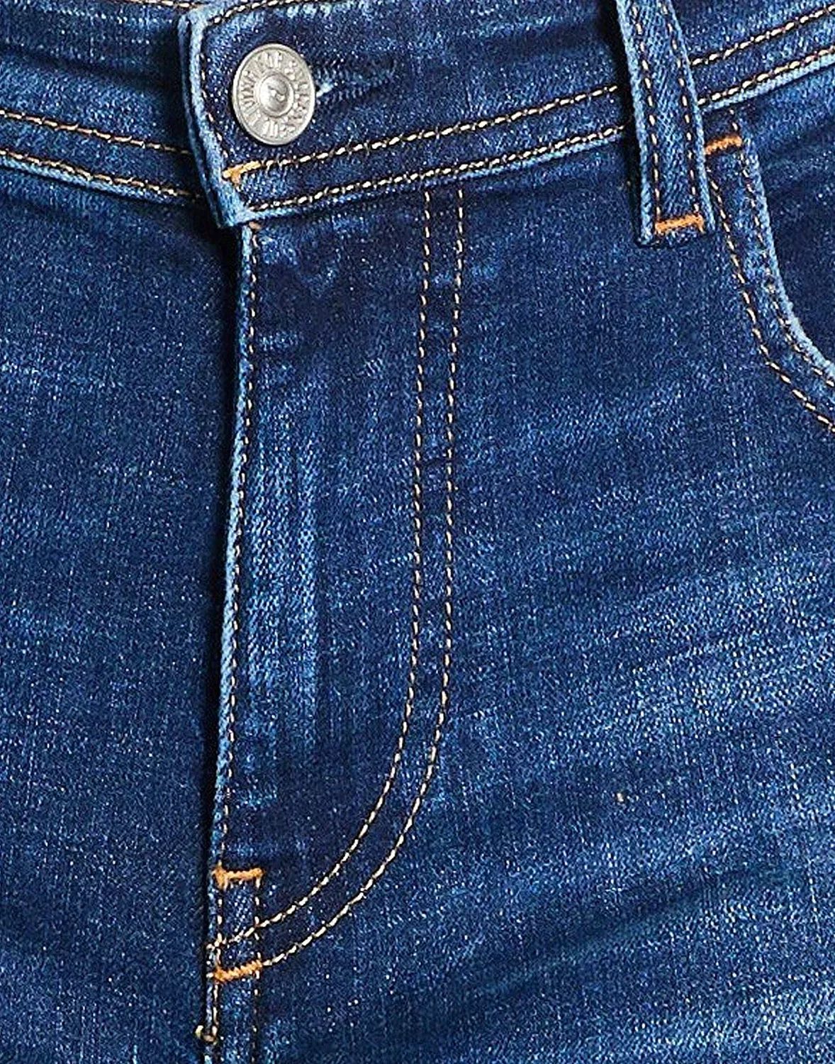 Джинсы скинни DIESEL синие — фото 4