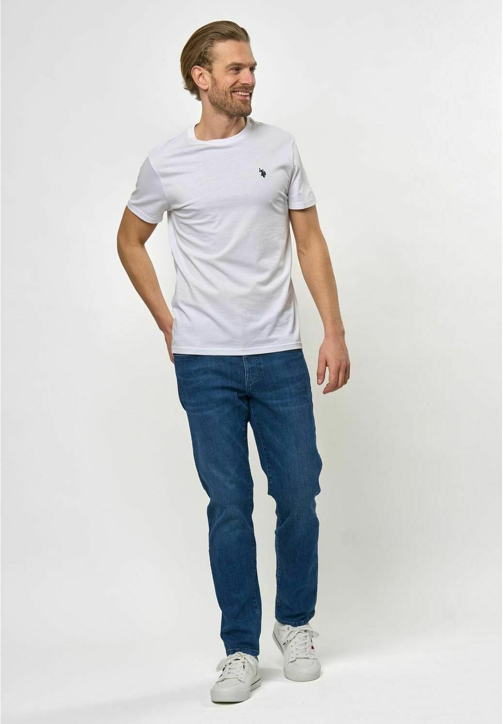 Джинсы облегающего кроя REG. FIT U.S. Polo Assn., синий деним — фото 2