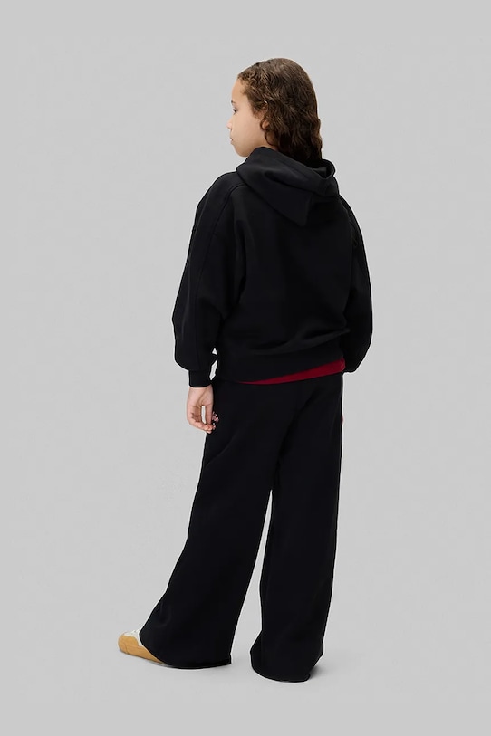 Детская хлопковая толстовка Calvin Klein Jeans, черный — фото 4