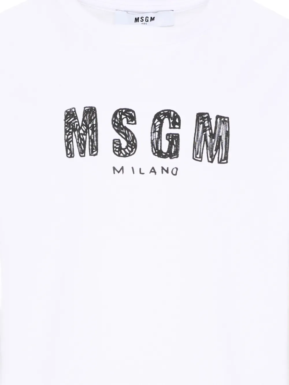 Футболка с короткими рукавами MSGM Kids, белый — фото 3