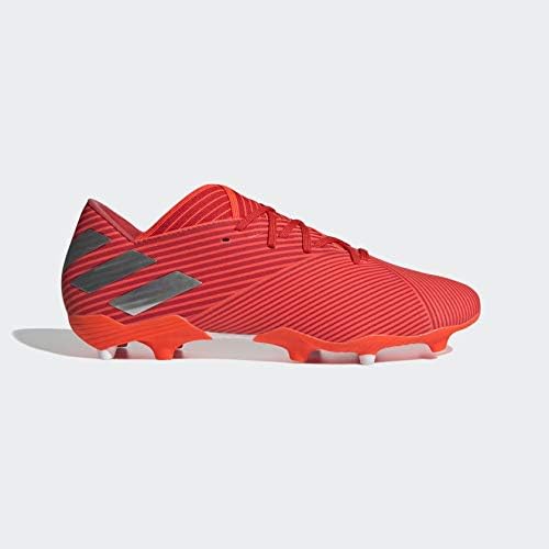 Футбольные бутсы Adidas Nemeziz 19.2 для мужчин, для твердого грунта, красный/металлик — фото 4