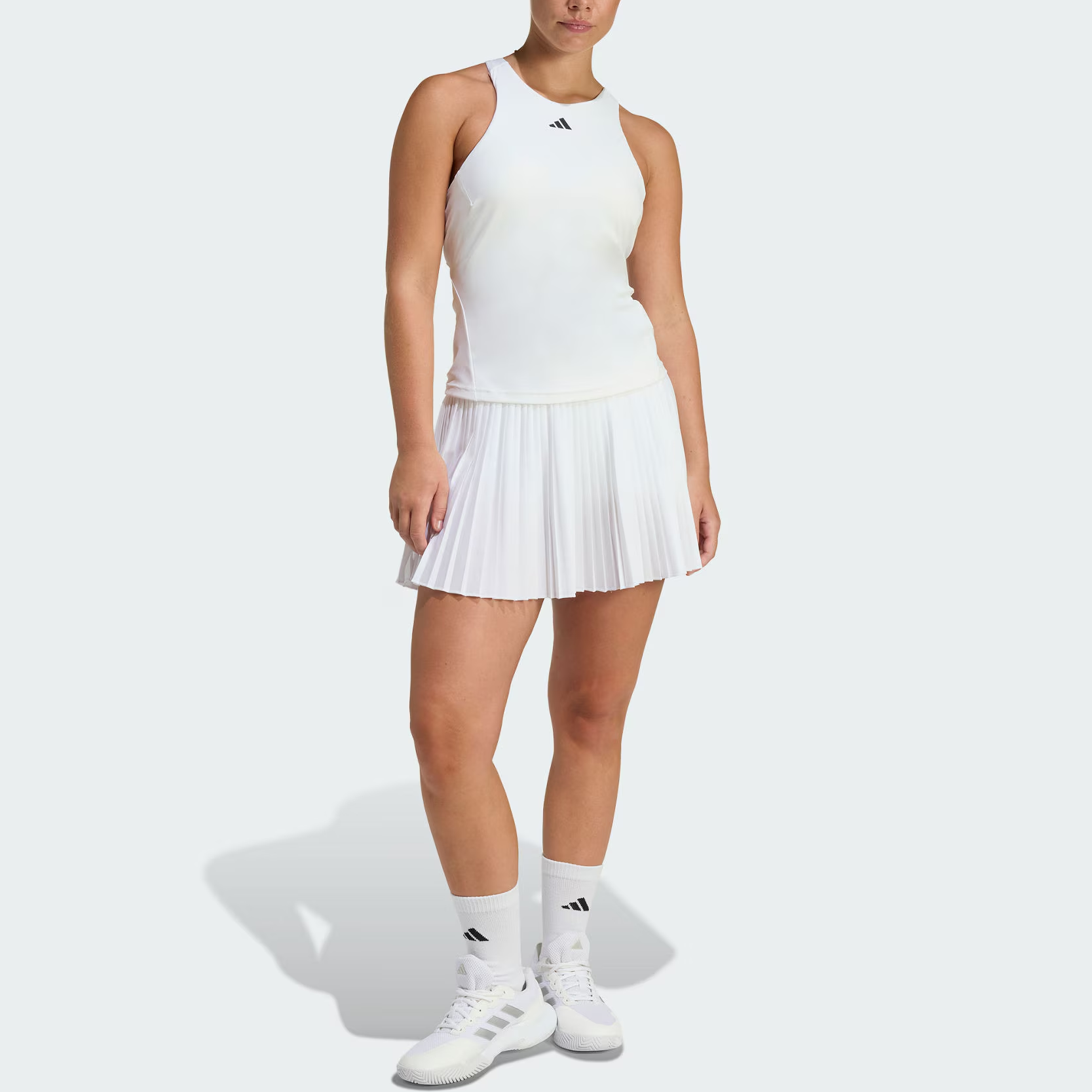 Футболка теннисная женская Adidas, белый — фото 3