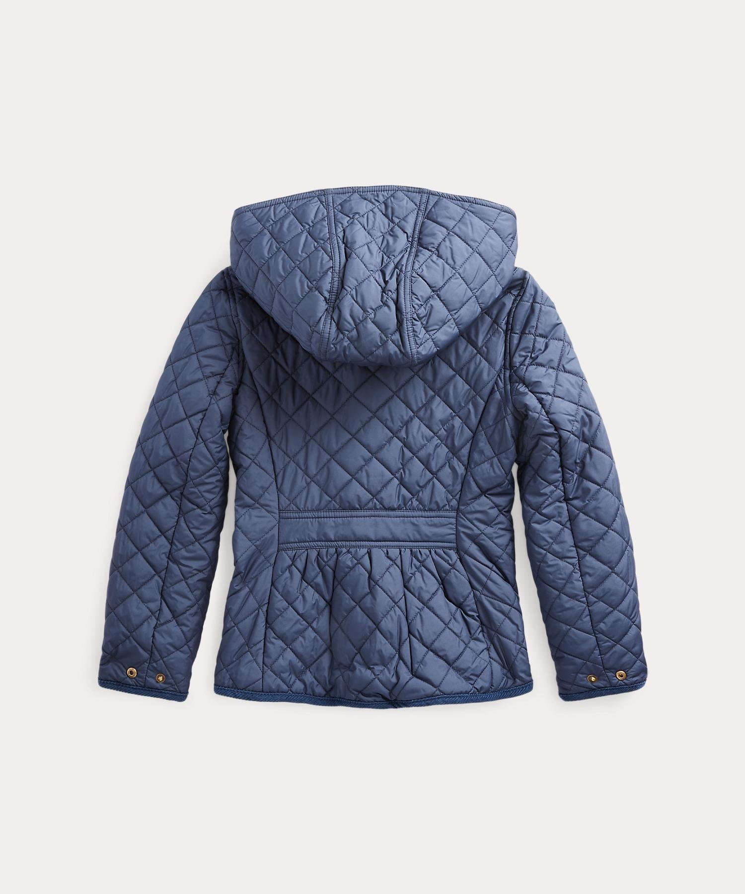 Стеганая водоотталкивающая куртка от ожогов (для девочек, 7-16 лет) Polo Ralph Lauren, 410 Navy