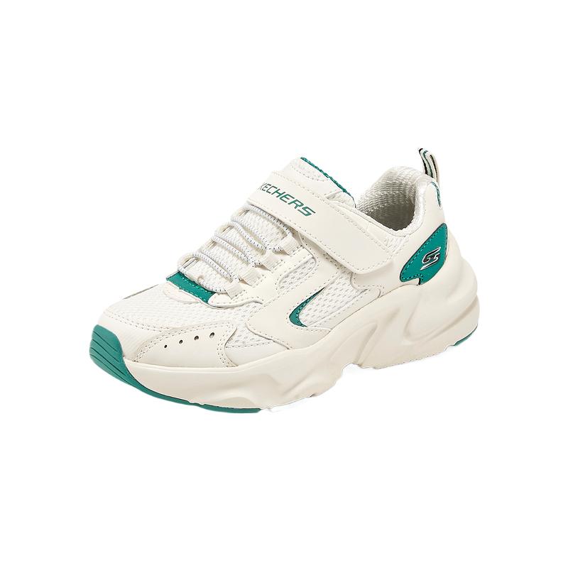 Skechers Kids Низкие детские кроссовки цвета слоновой кости — фото 2