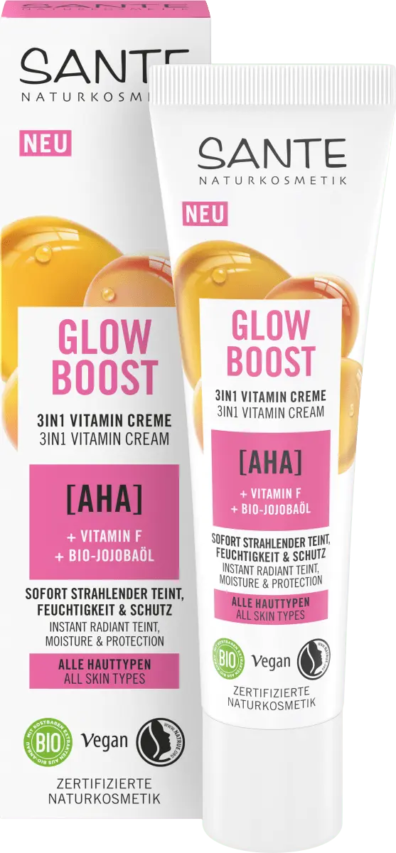 

Крем для лица Glow Boost 3в1 AHA Витамин F 30мл SANTE NATURKOSMETIK, Серый, Крем для лица Glow Boost 3в1 AHA Витамин F 30мл SANTE NATURKOSMETIK