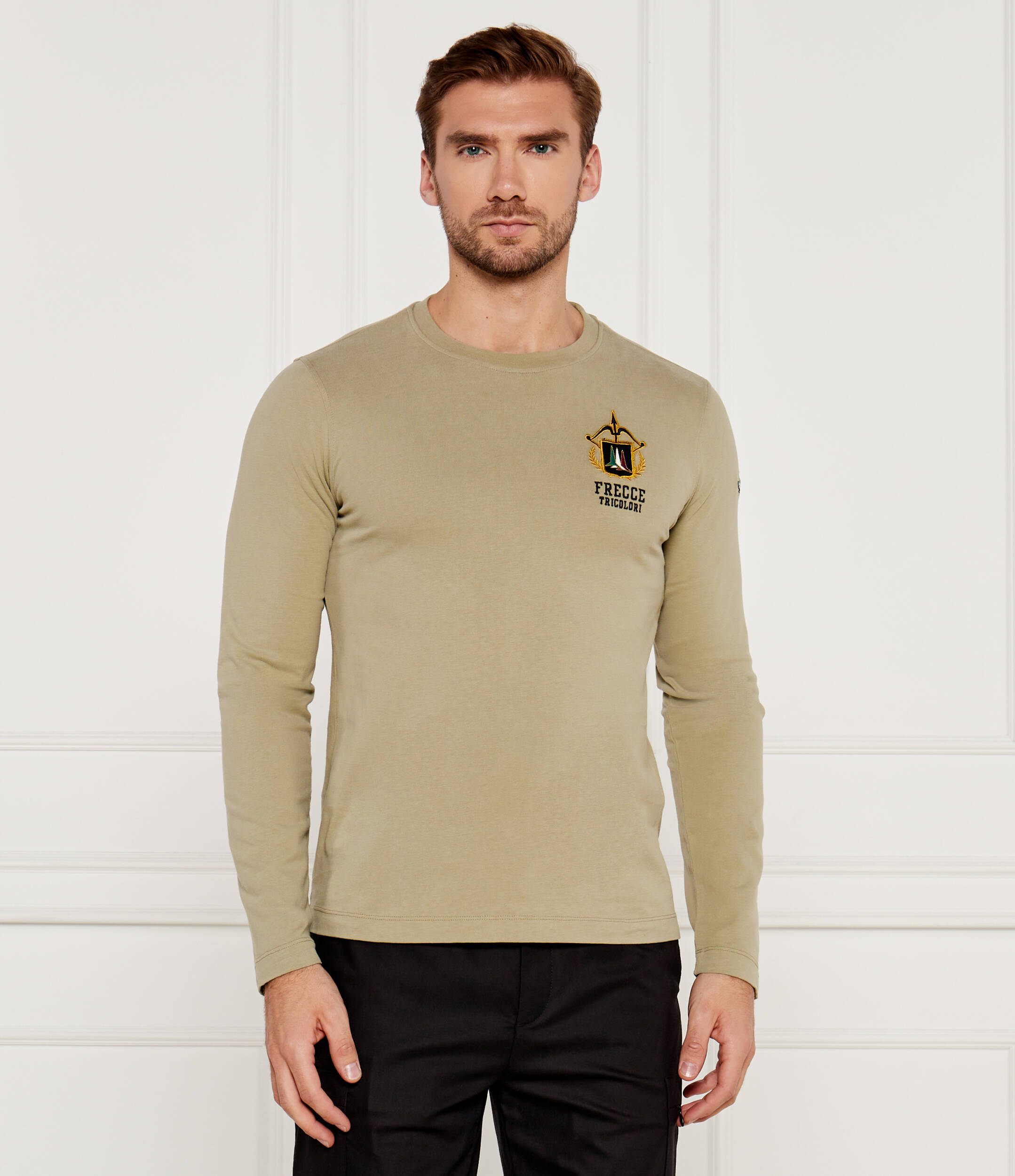 

Лонгслив Aeronautica Militare Regular Fit, зеленый