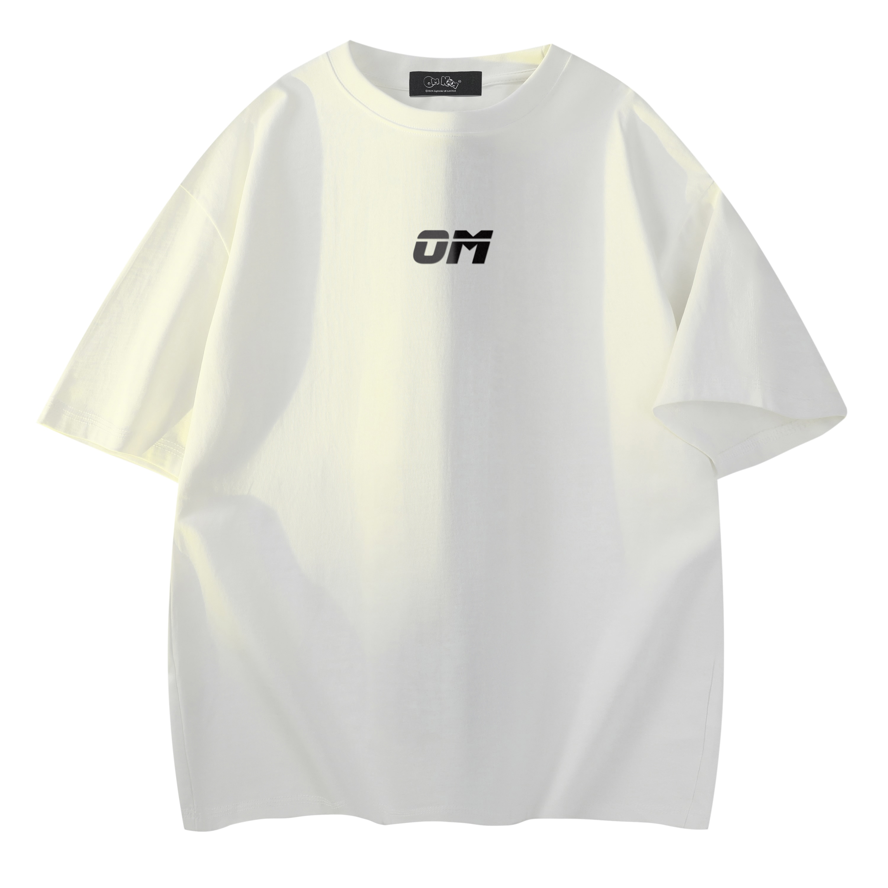 

Футболка унисекс OM NOM, White Heather Gray