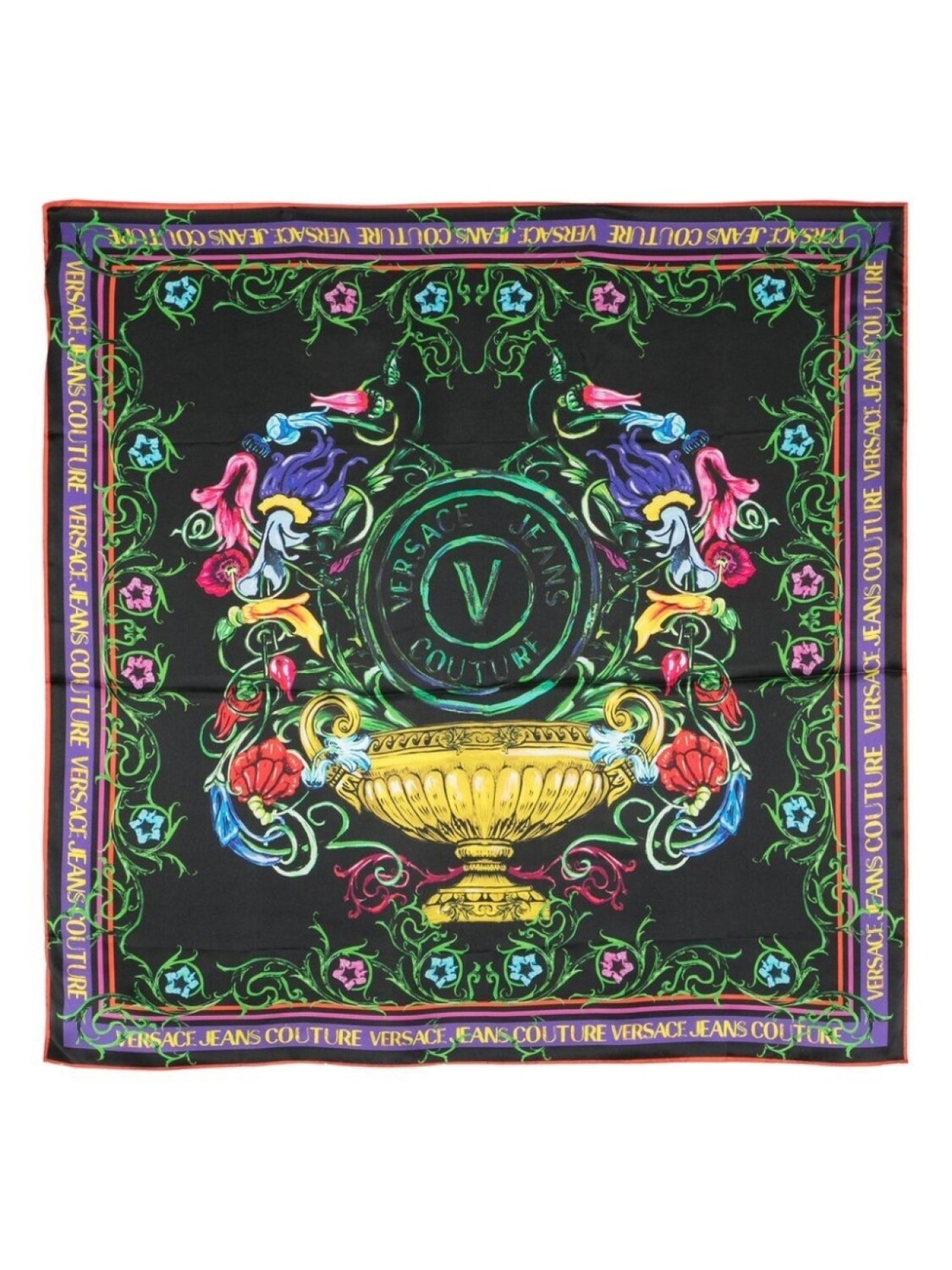 

Versace Jeans Couture шарф с логотипом, черный