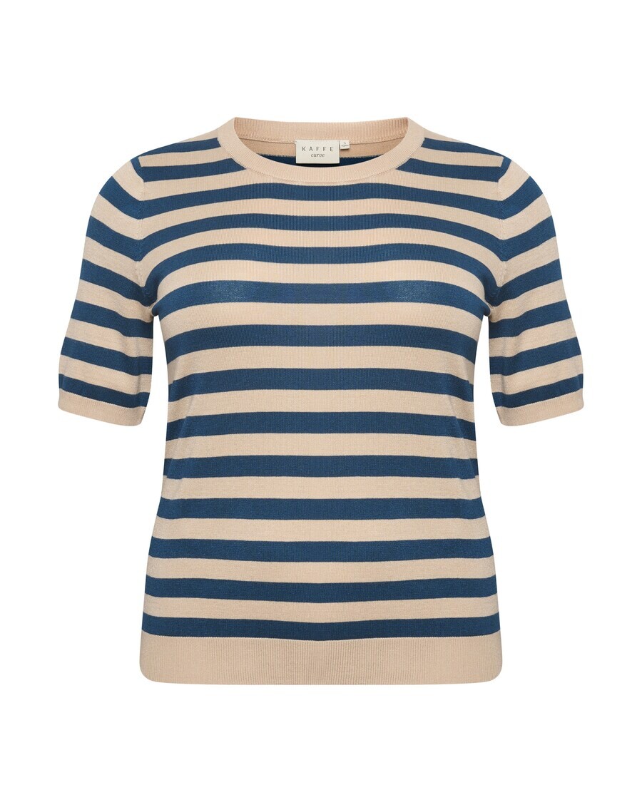 

Тонкий вязаный свитер KAFFE CURVE Sweater Maji, бежевый
