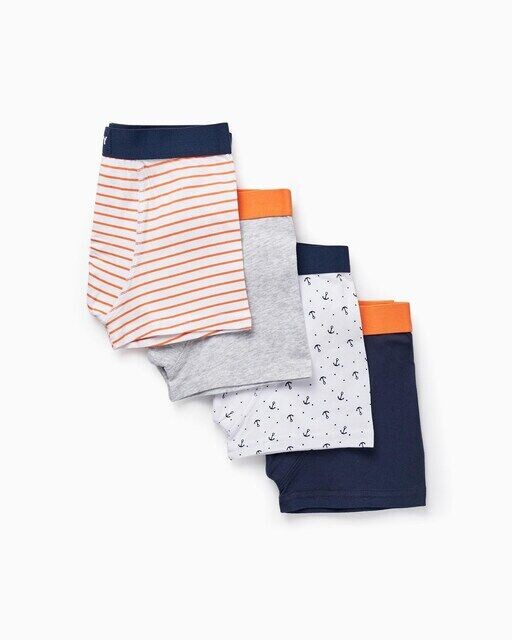 

В комплекте 4 боксера для мальчика на эластичном поясе Zippy, мультиколор