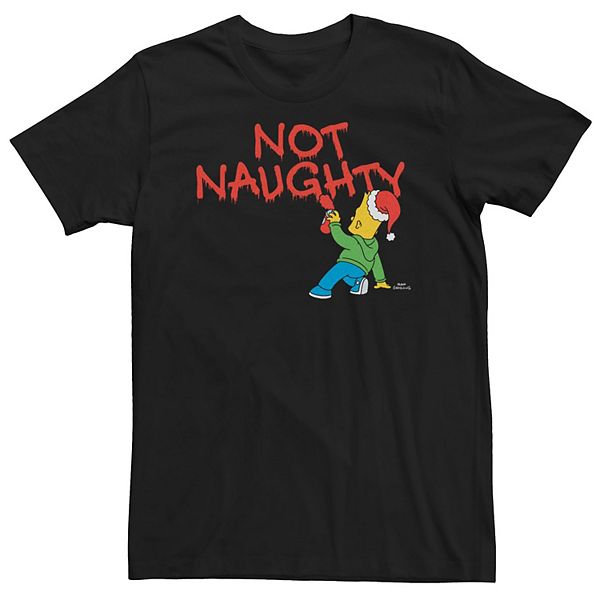 

Футболка Big & Tall The Simpsons Happy Holidays from Bart Licensed Character