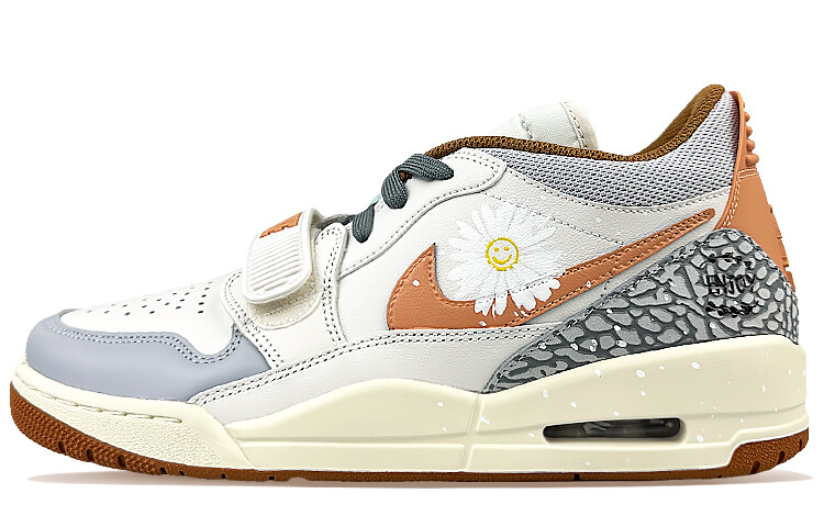 

Кроссовки Jordan Legacy 312 Vintage Basketball Shoes Men Low-top Orange, белый