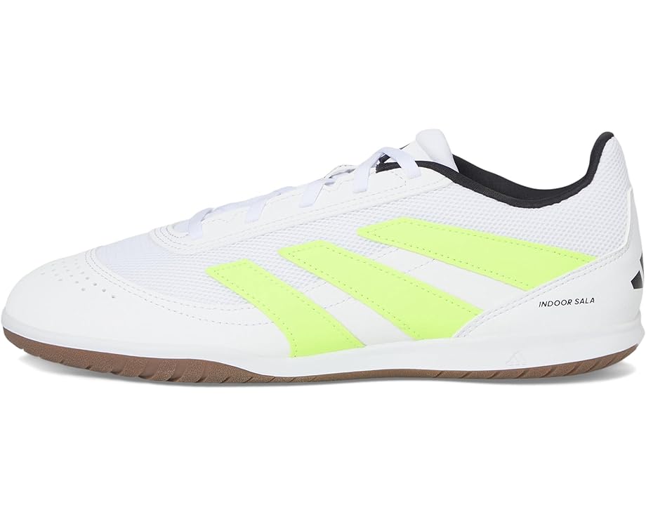 Кроссовки adidas Predator Club Indoor Soccer Cleats, цвет White/Lucid Lemon/Black — фото 4