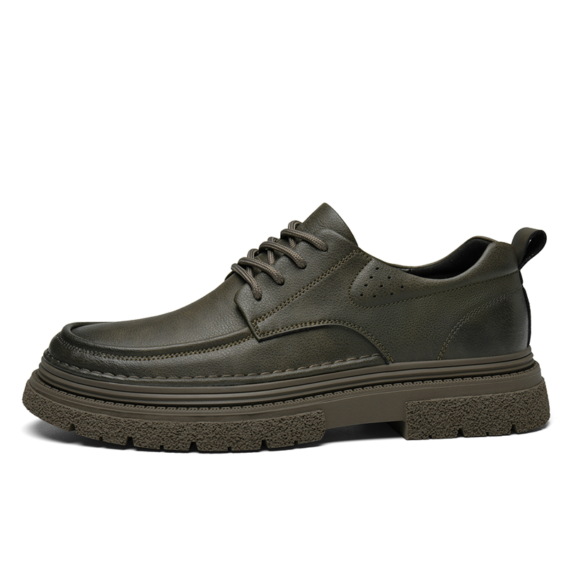 

SEPTWOLVES Повседневные туфли мужские черные хаки, цвет Khaki (Standard Leather Shoe Size)