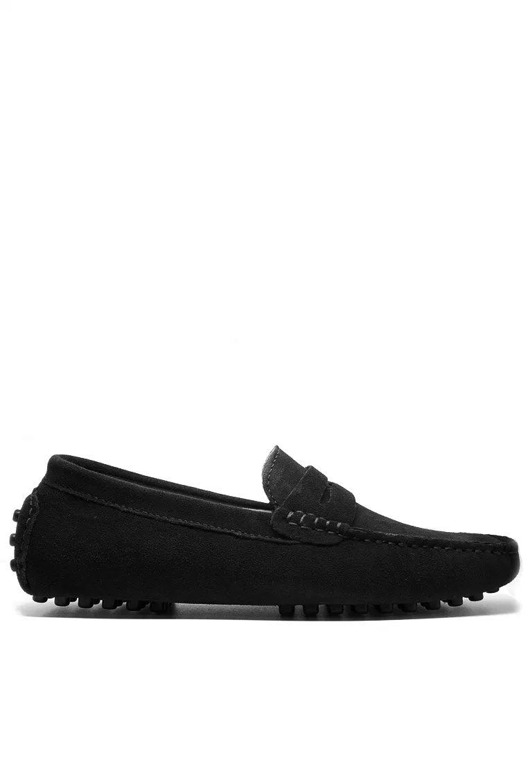 Туфли лоферы замшевые MC024 Twenty Eight Shoes, черный